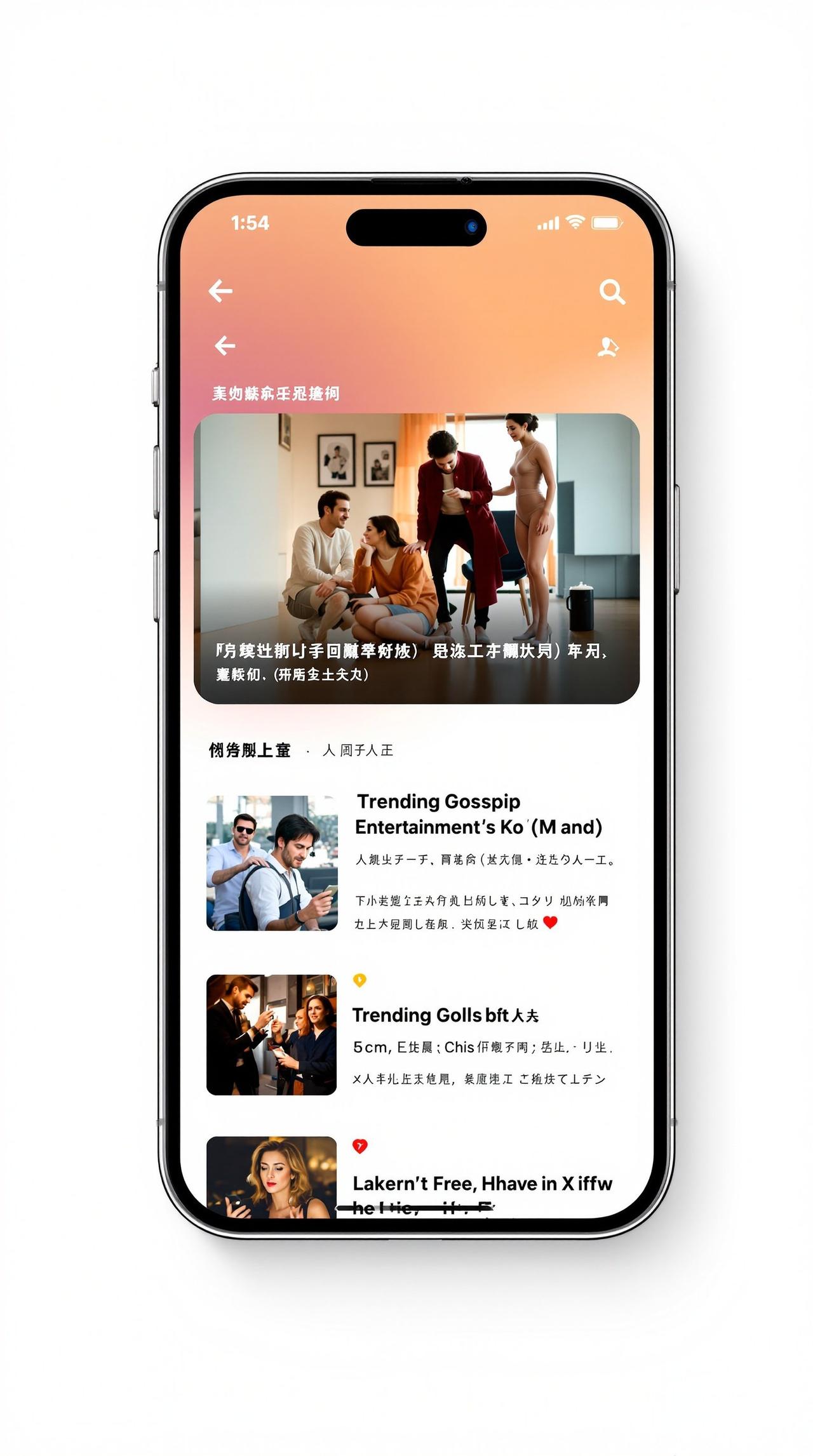 黑料猛料 APP界面预览